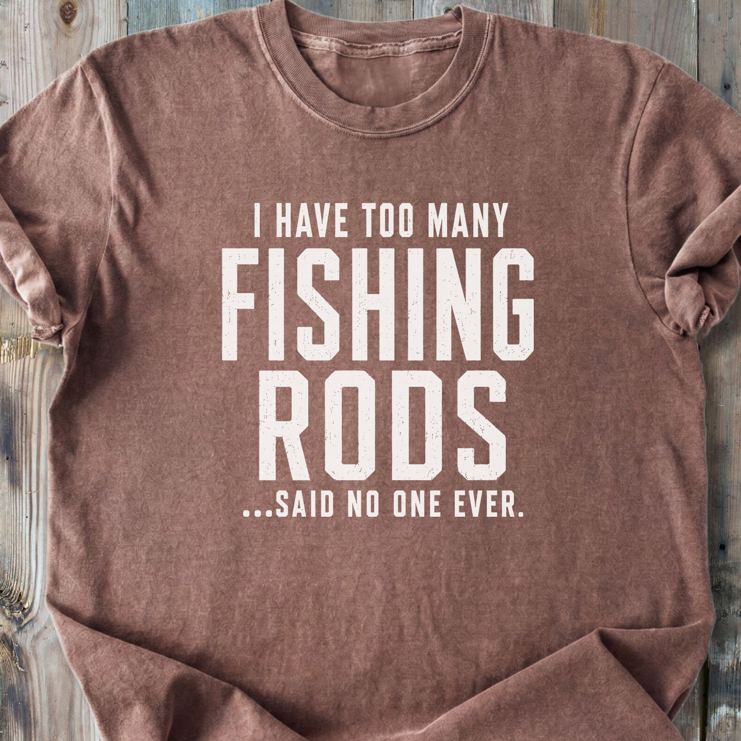 Too Many Fishing Rods - Premium Heavyweight Tee