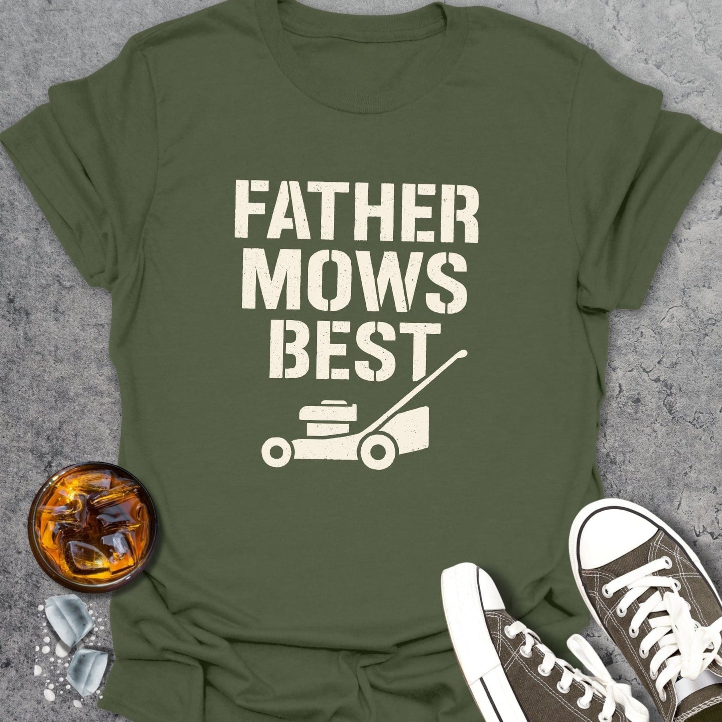 Father Mows Best T-Shirt