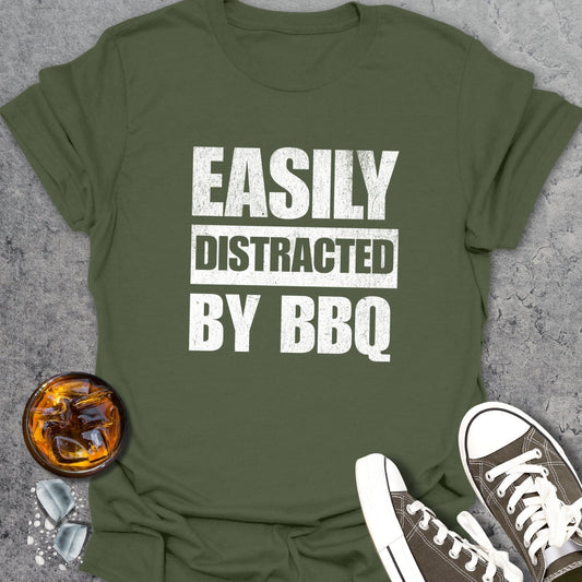 Easily Distracted by BBQ T-Shirt