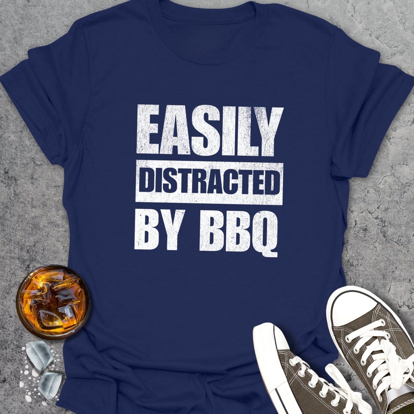 Easily Distracted by BBQ T-Shirt