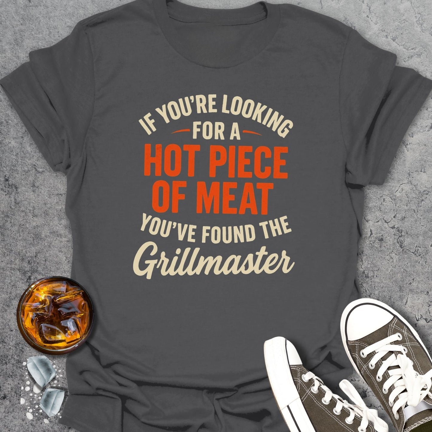 Hot Piece Of Meat Text T-Shirt