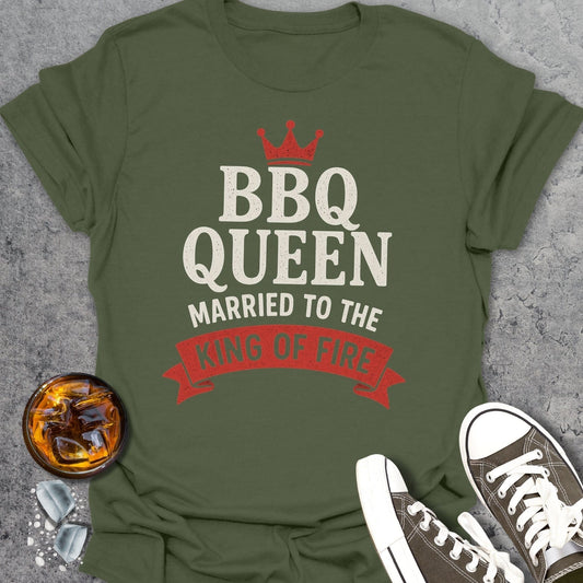 BBQ Queen - Married To The King Of Fire T-Shirt