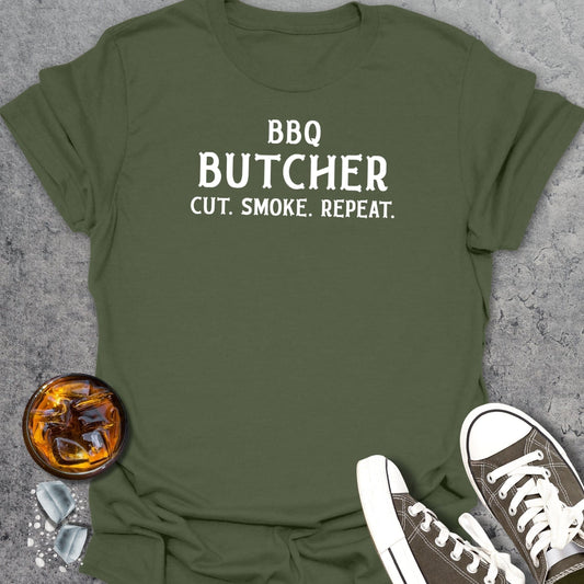 BBQ Butcher Cut Smoke Repeat T-Shirt