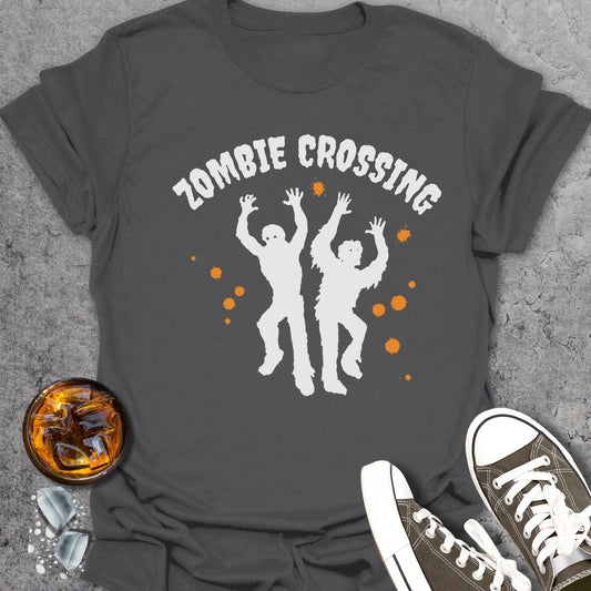 Zombie Crossing Halloween T-Shirt