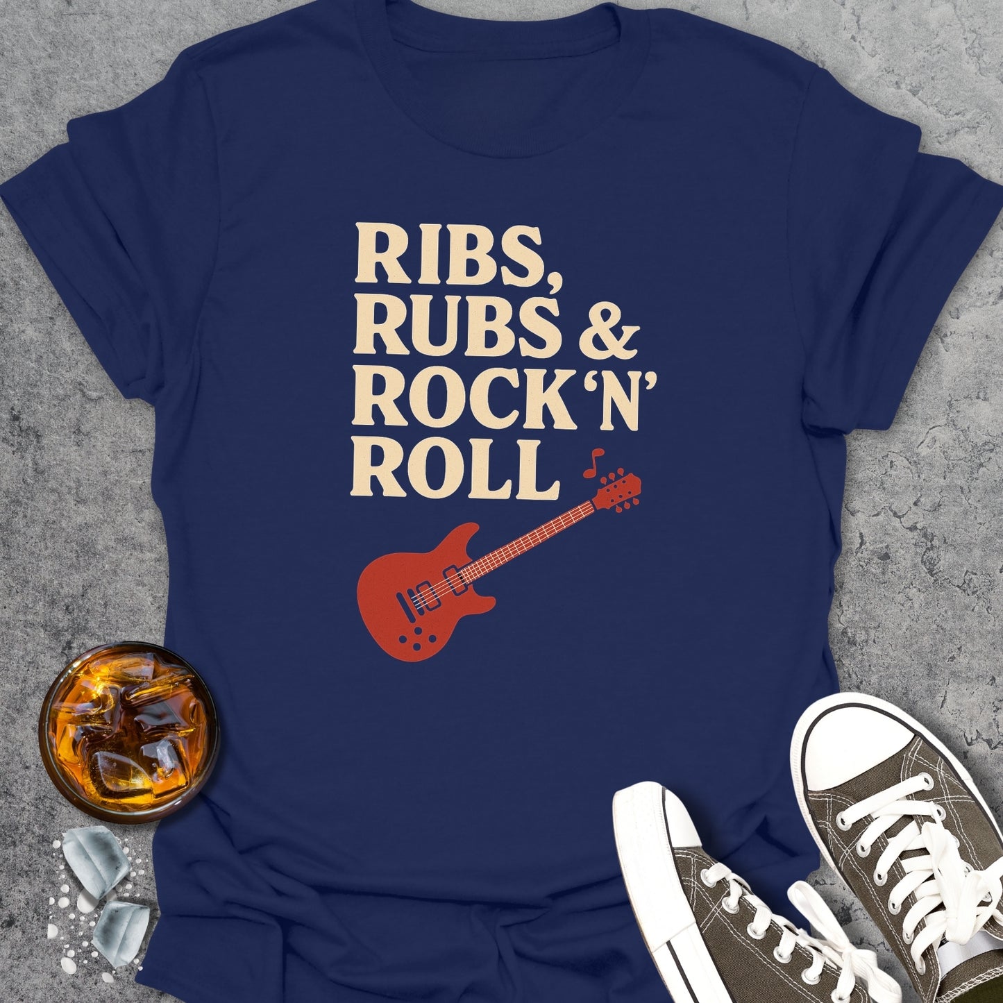 Ribs Rubs and Rock'n'Roll T-Shirt