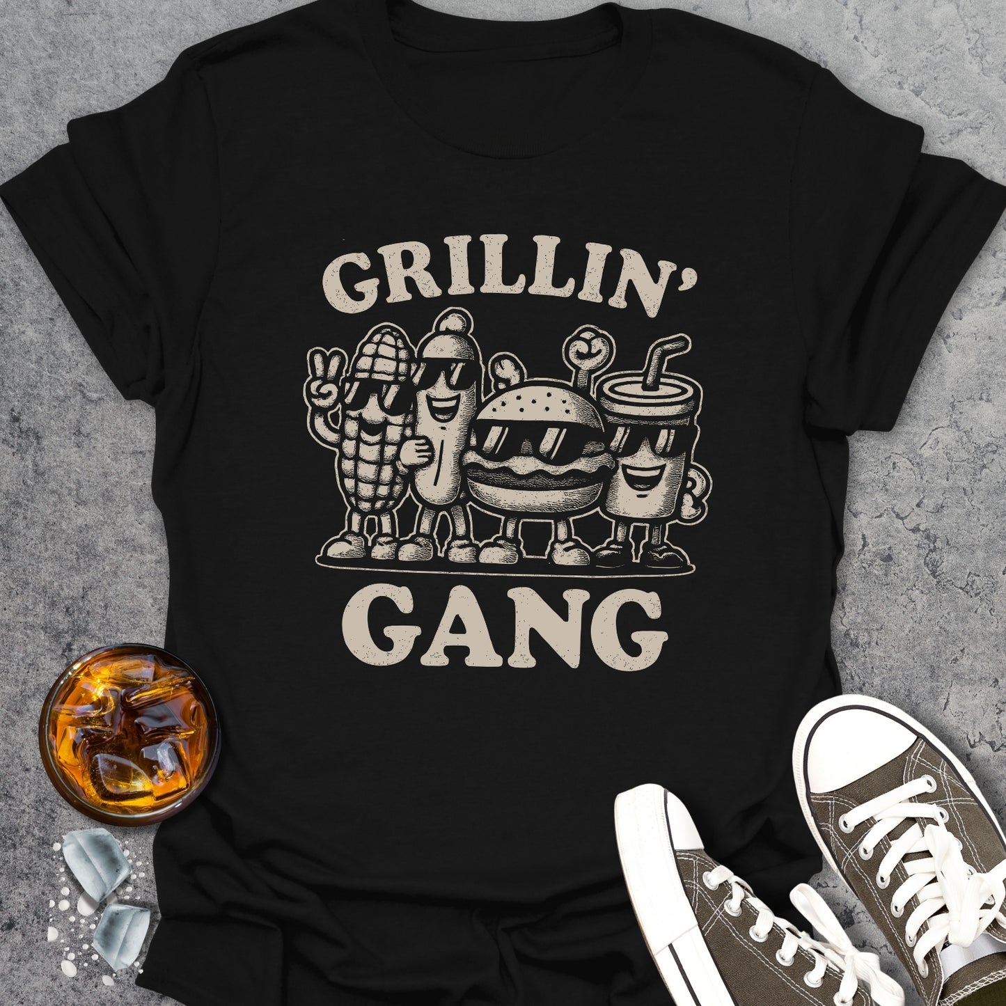 Grillin' Gang Funny T-Shirt