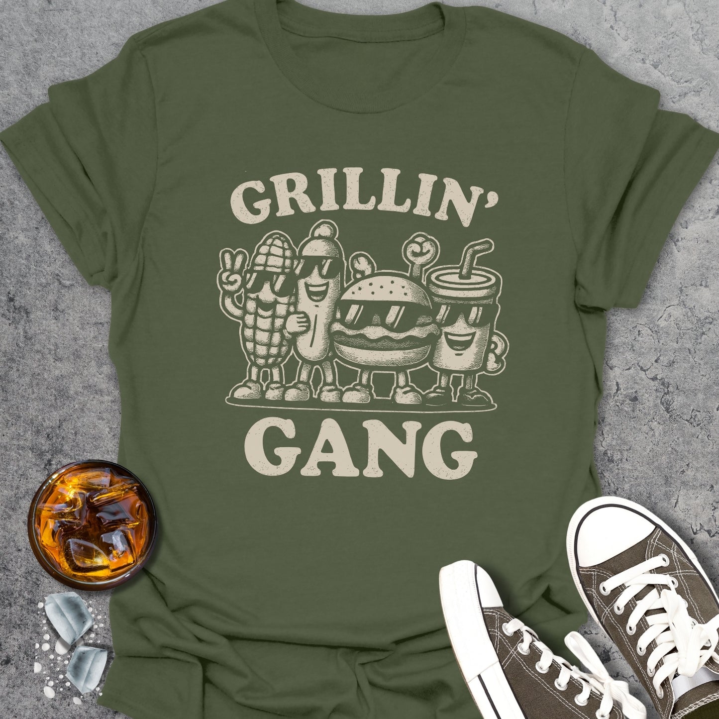 Grillin' Gang Funny T-Shirt