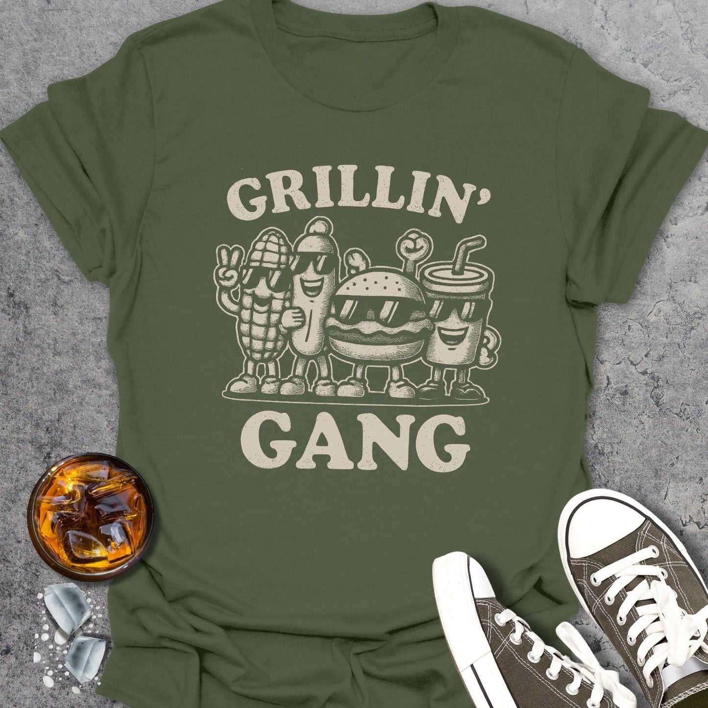 Grillin' Gang Funny T-Shirt
