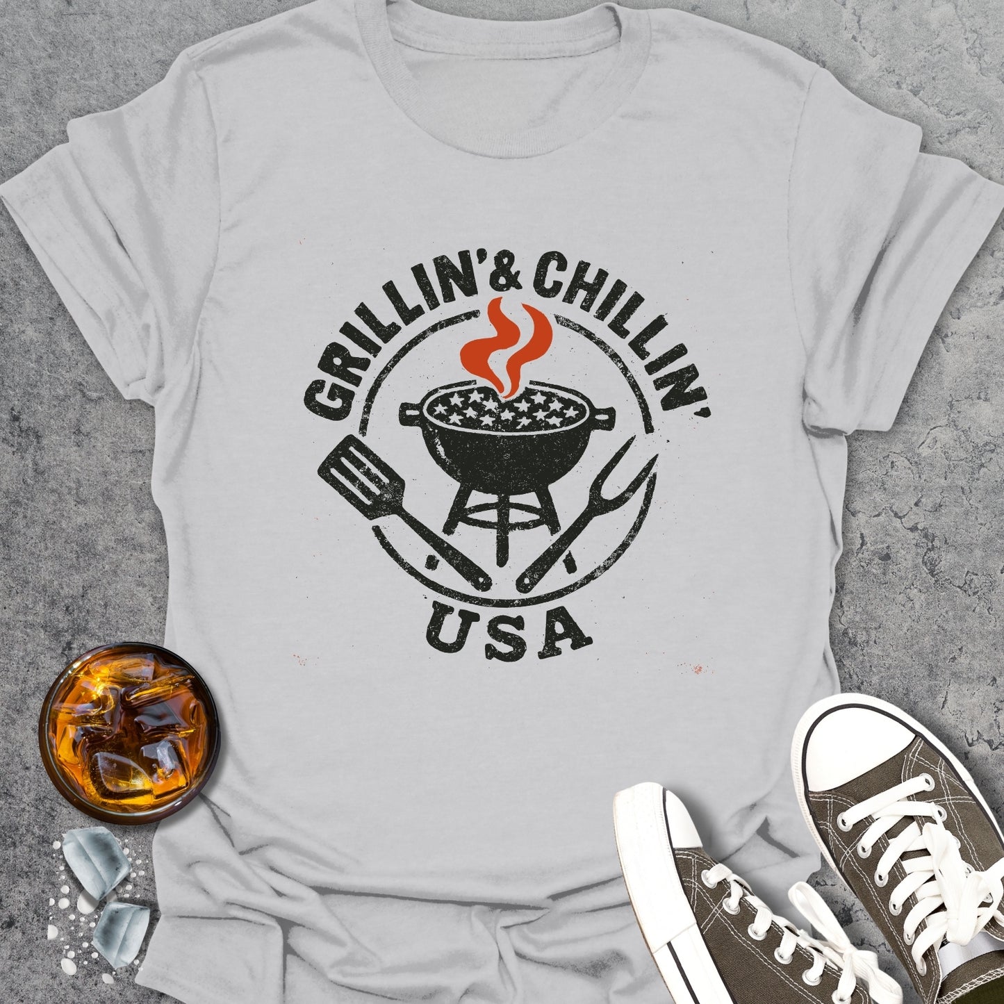 Grillin' Chillin' USA T-Shirt