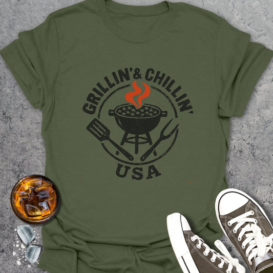 Grillin' Chillin' USA T-Shirt