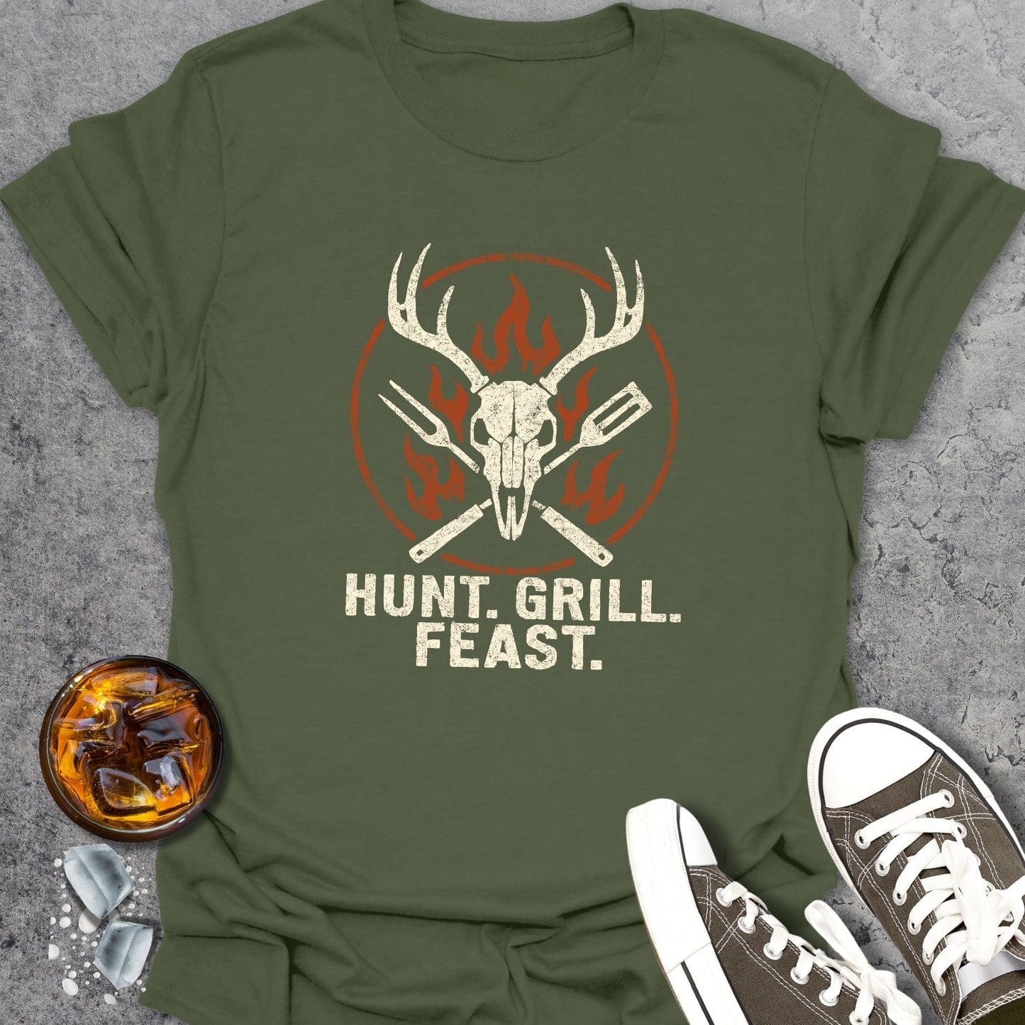 Hunt. Grill. Feast. T-Shirt