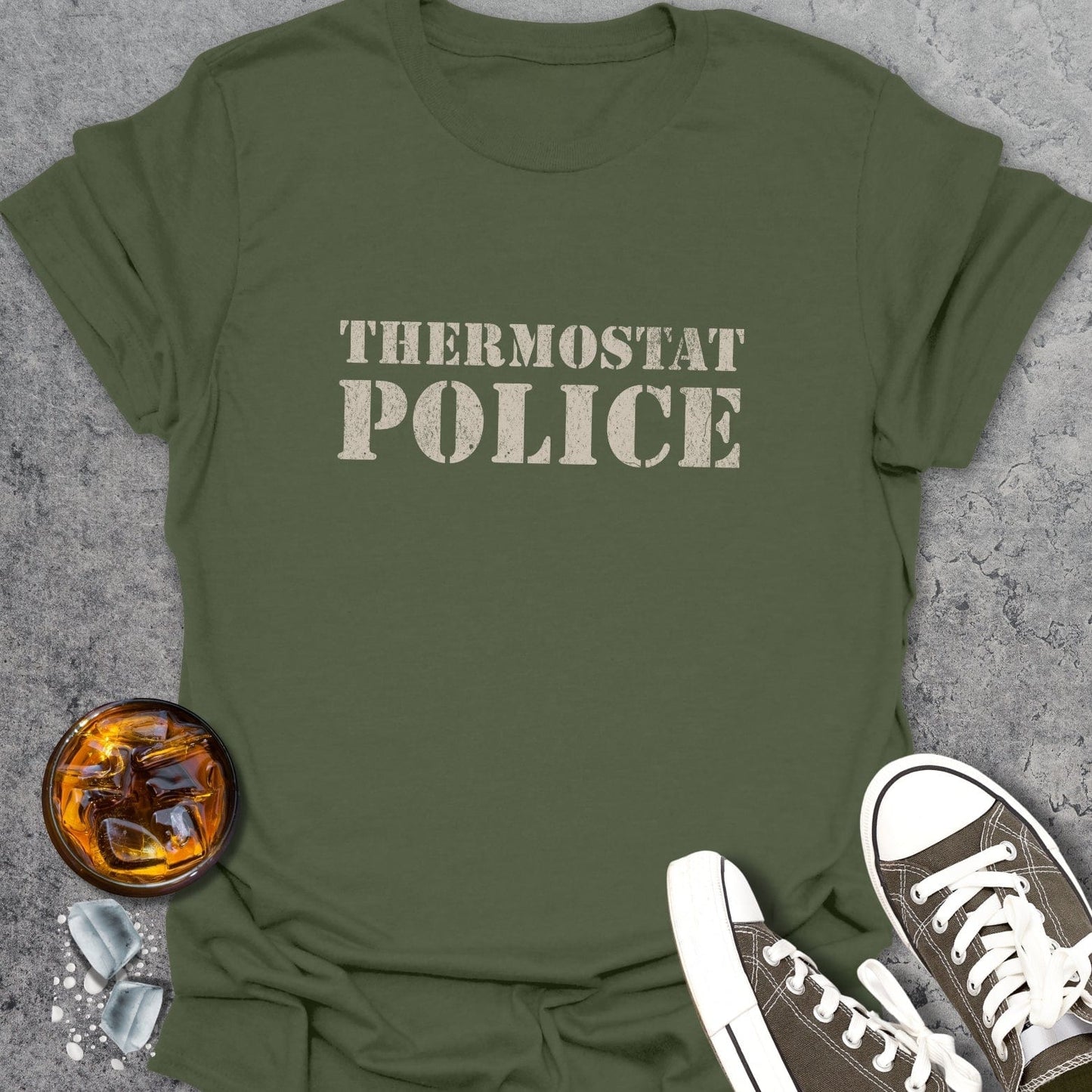 Thermostat Police Dad T-Shirt