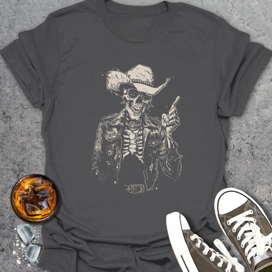 Cool Skeleton Cowboy T-Shirt