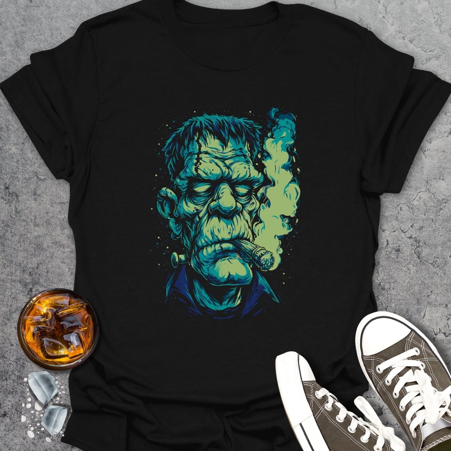 Green Munster Halloween T-Shirt