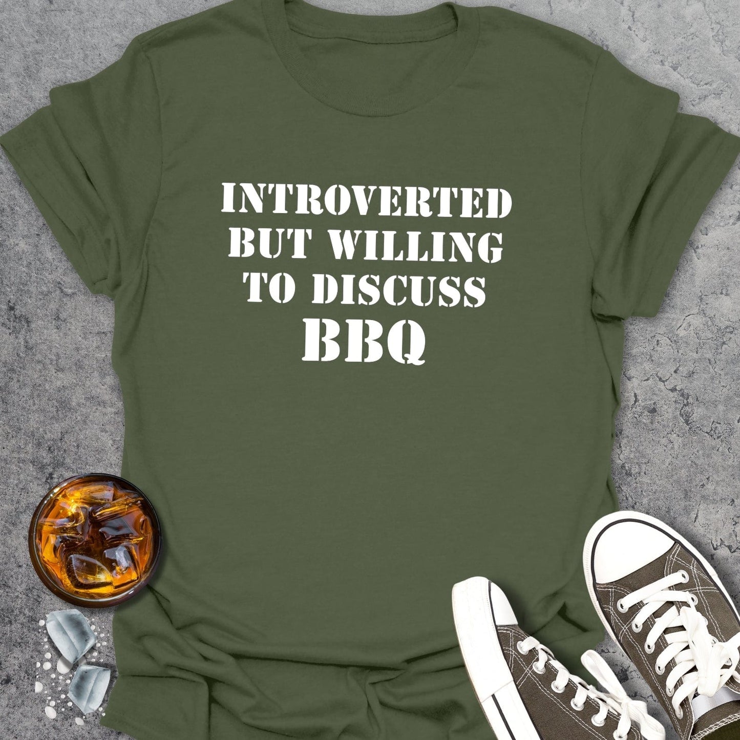 Introverted But Willing To - T-Shirt