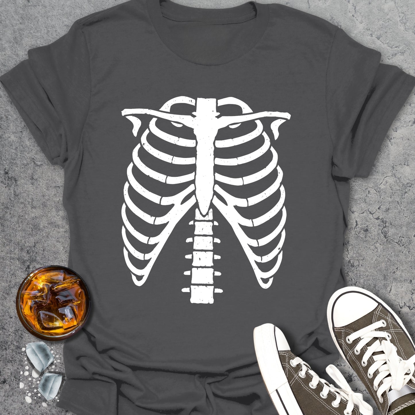 Skeleton Lazy Halloween T-Shirt