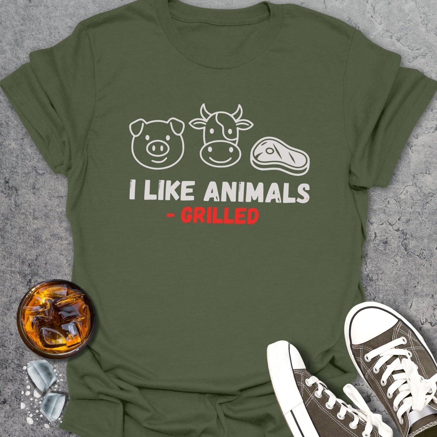 I Like Animals - Grilled T-Shirt