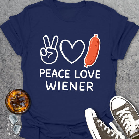 Peace Love Wieners T-Shirt