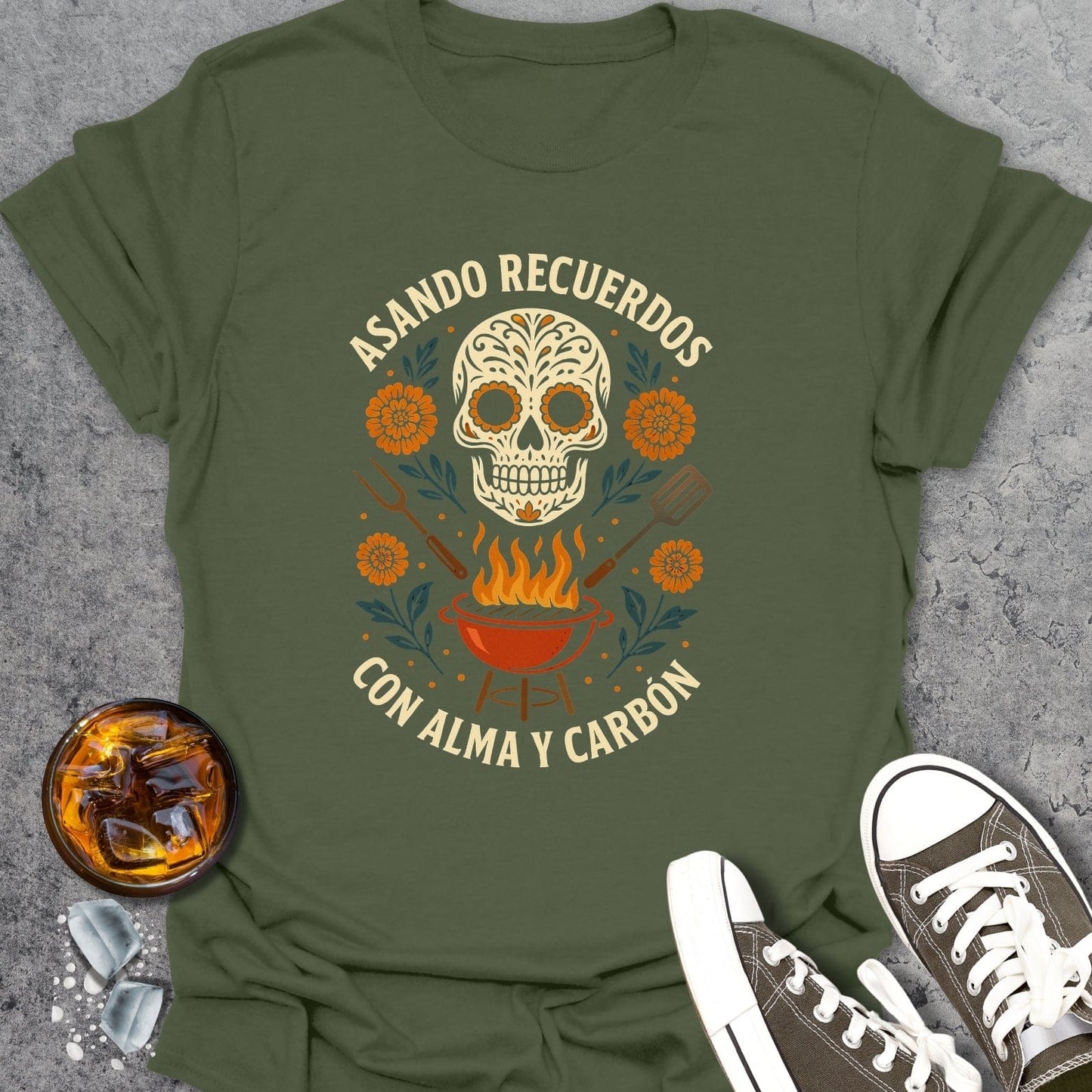 Asando Recuerdos Con Alma Y Carbón T-Shirt