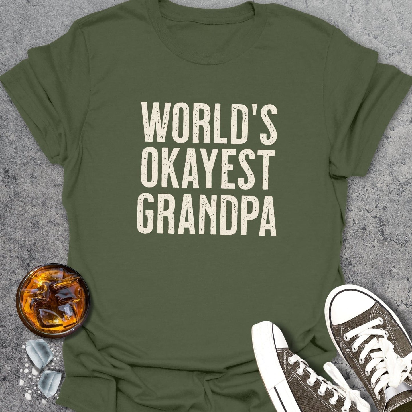 World's Okayest Grandpa T-Shirt