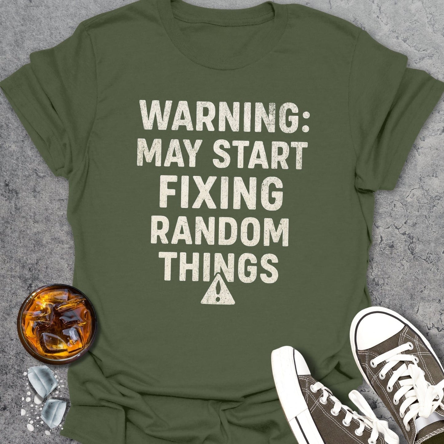 Warning: Fixing Random Things T-shirt