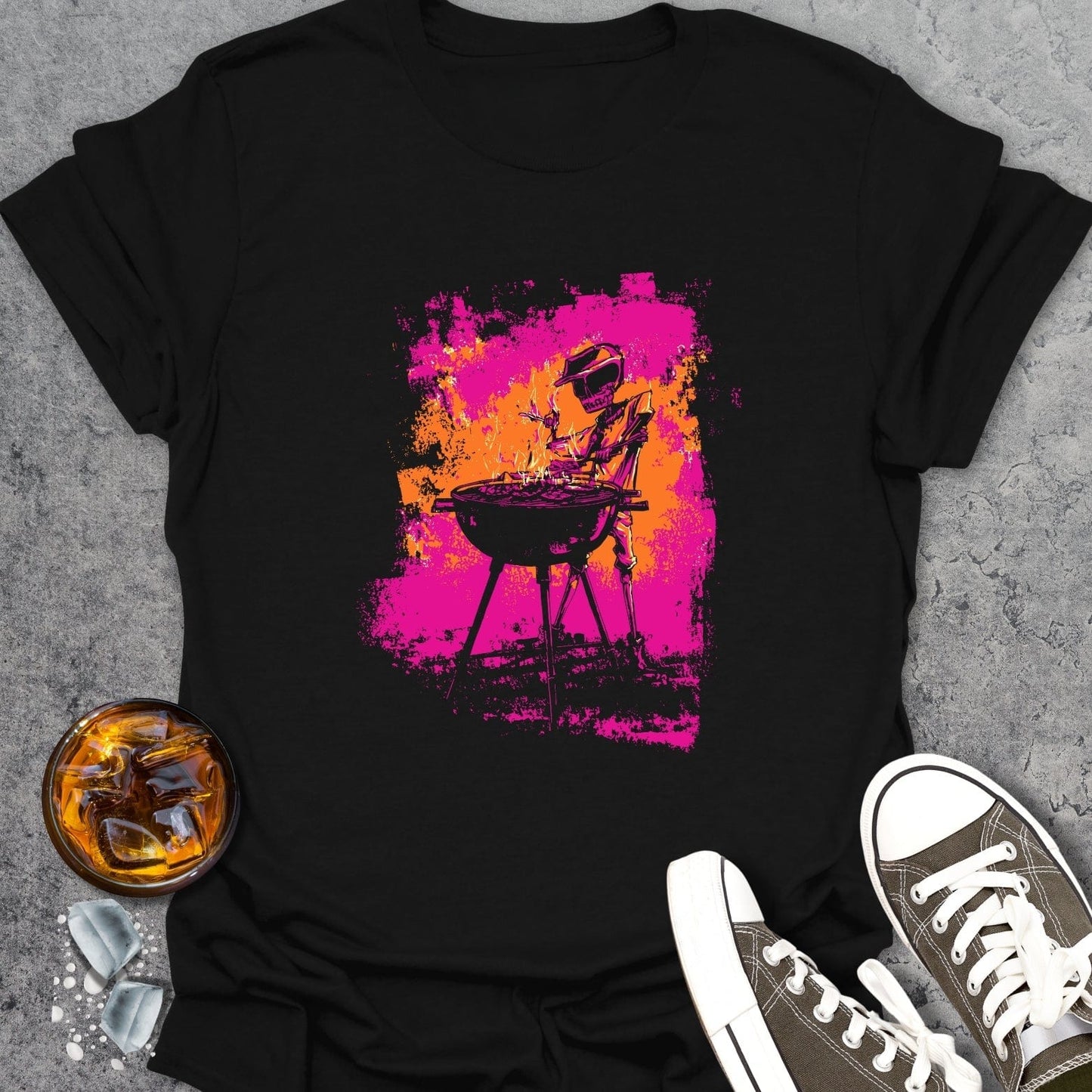 Grilling Skeleton T-shirt