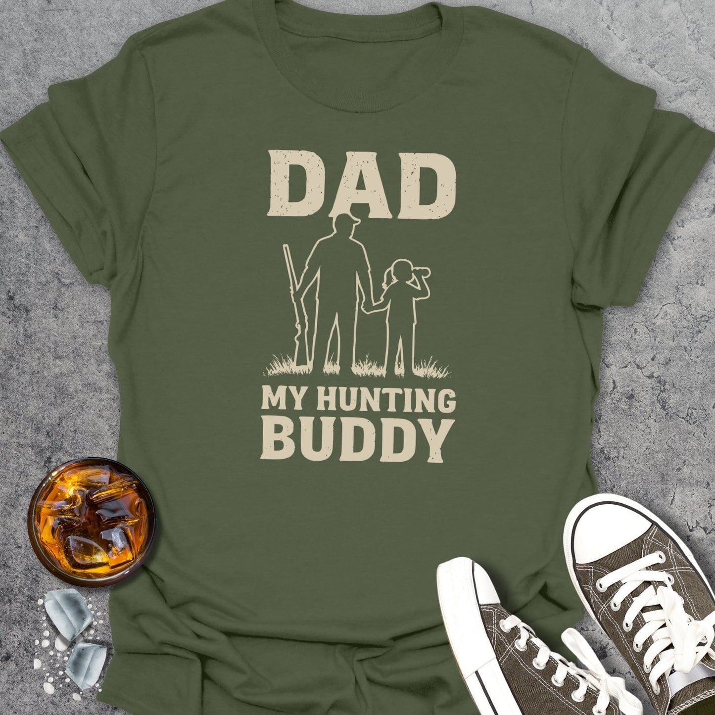 Dad My Hunting Buddy Girl T-shirt