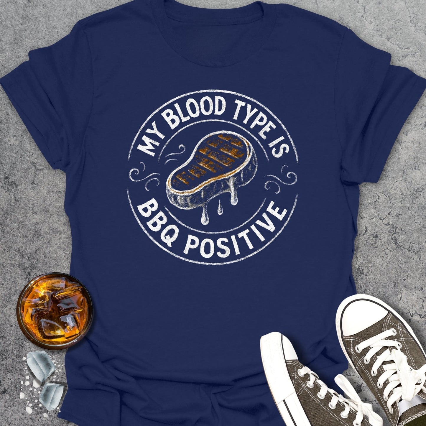 Blood Type BBQ T-shirt