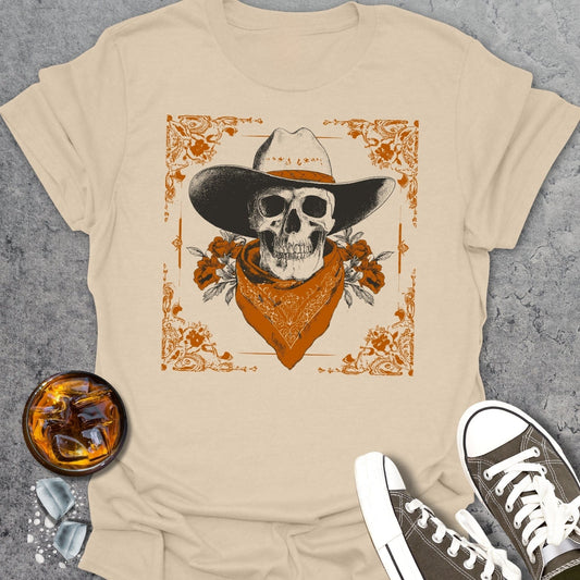 Western Cowboy Skull T-shirt