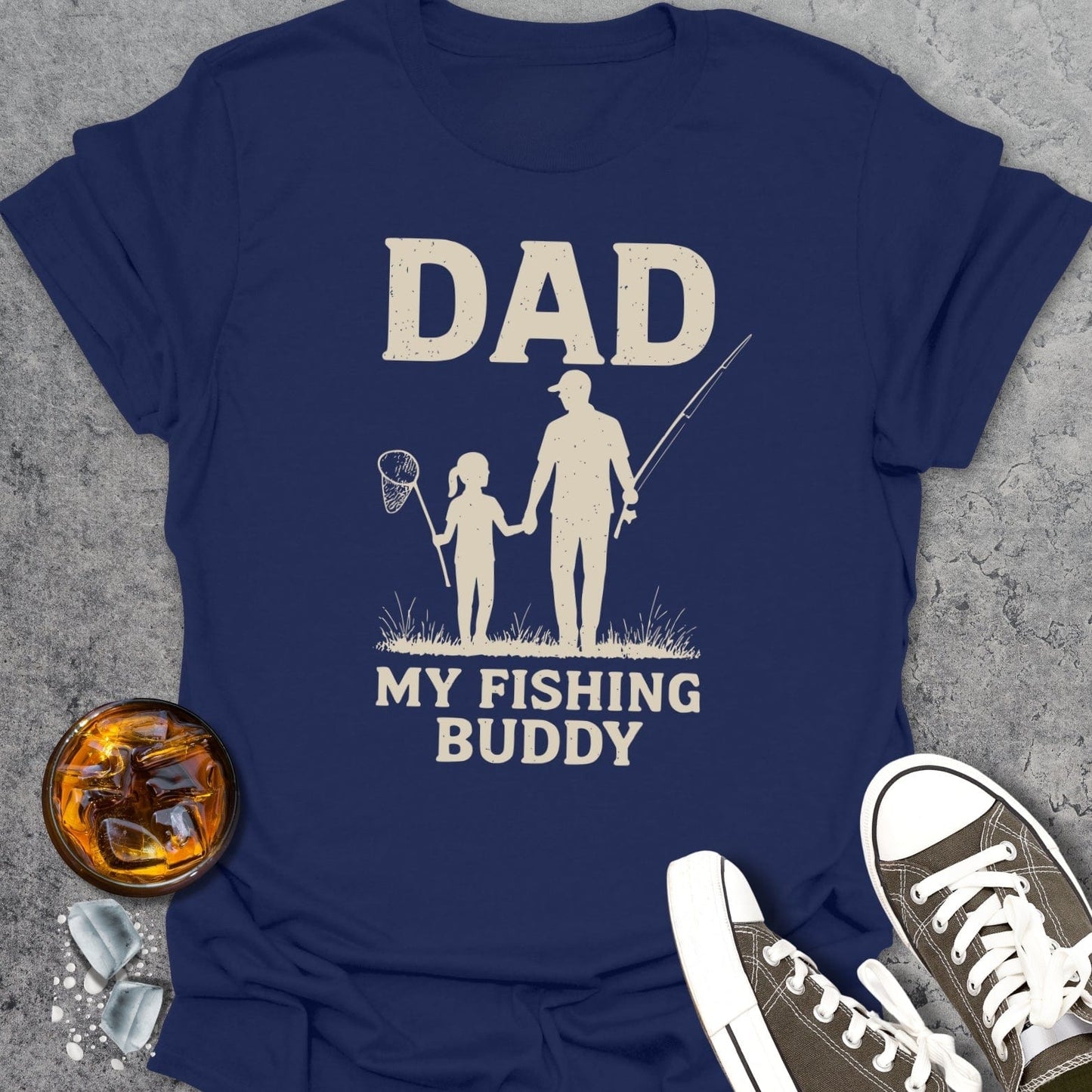 Dad My Fishing Buddy Girl T-shirt