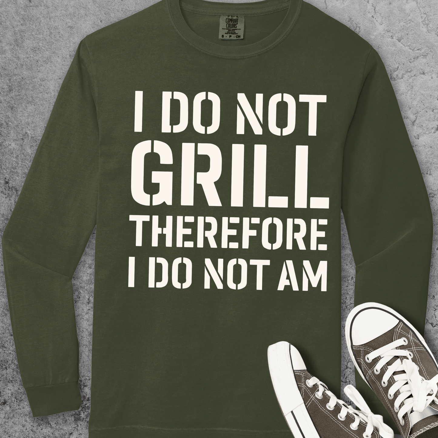 I Do Not Grill Funny Comfort Colors Long-Sleeve