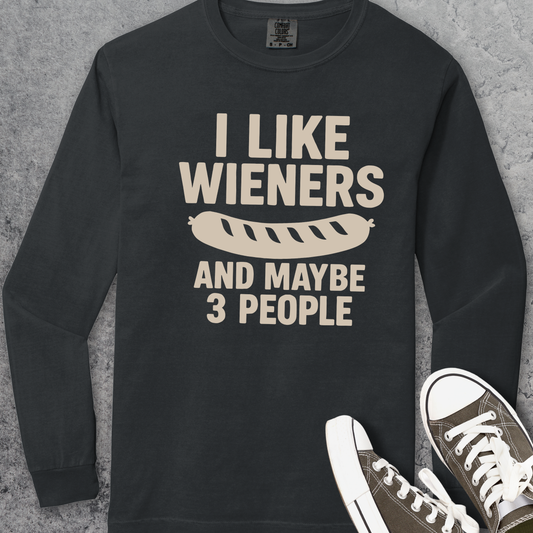 I Like Wieners Comfort Colors Long-Sleeve