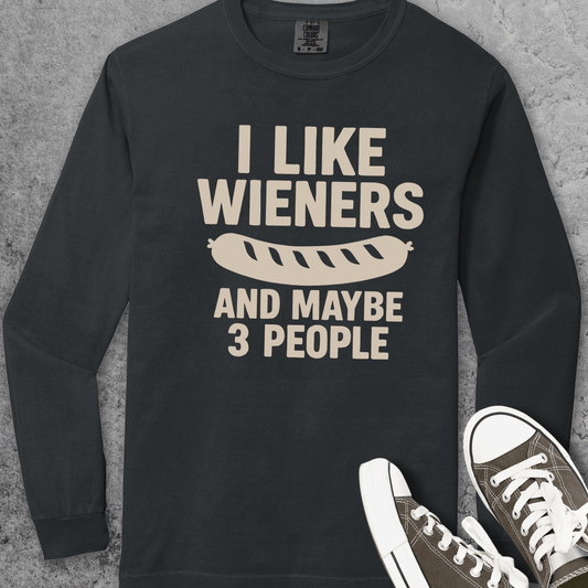 I Like Wieners Comfort Colors Long-Sleeve