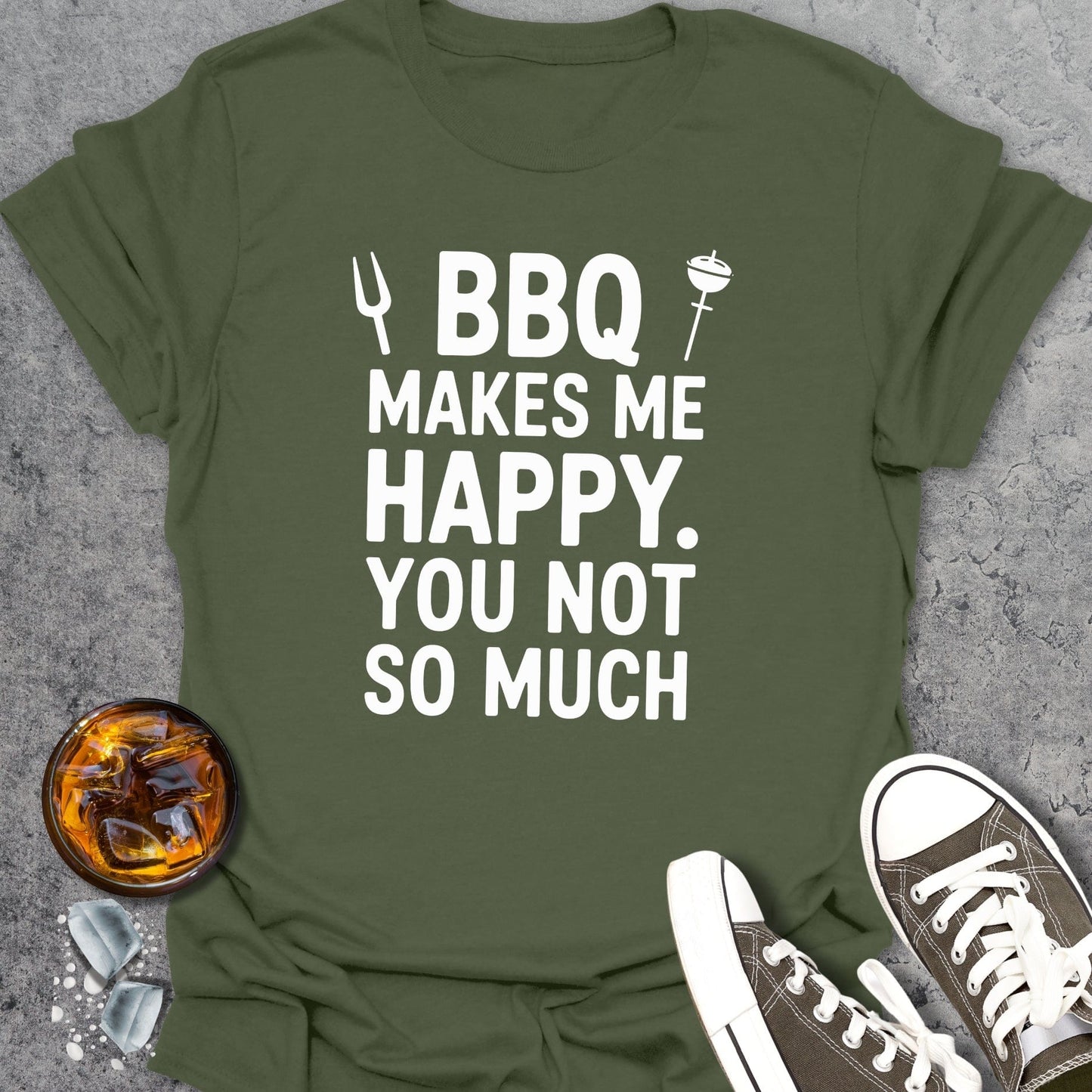 BBQ Makes Me Happy T-Shirt