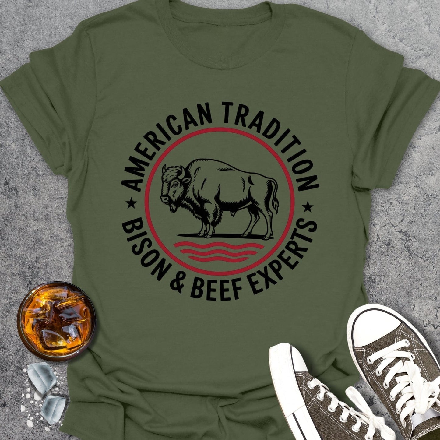 American Tradition Bison Experts T-Shirt