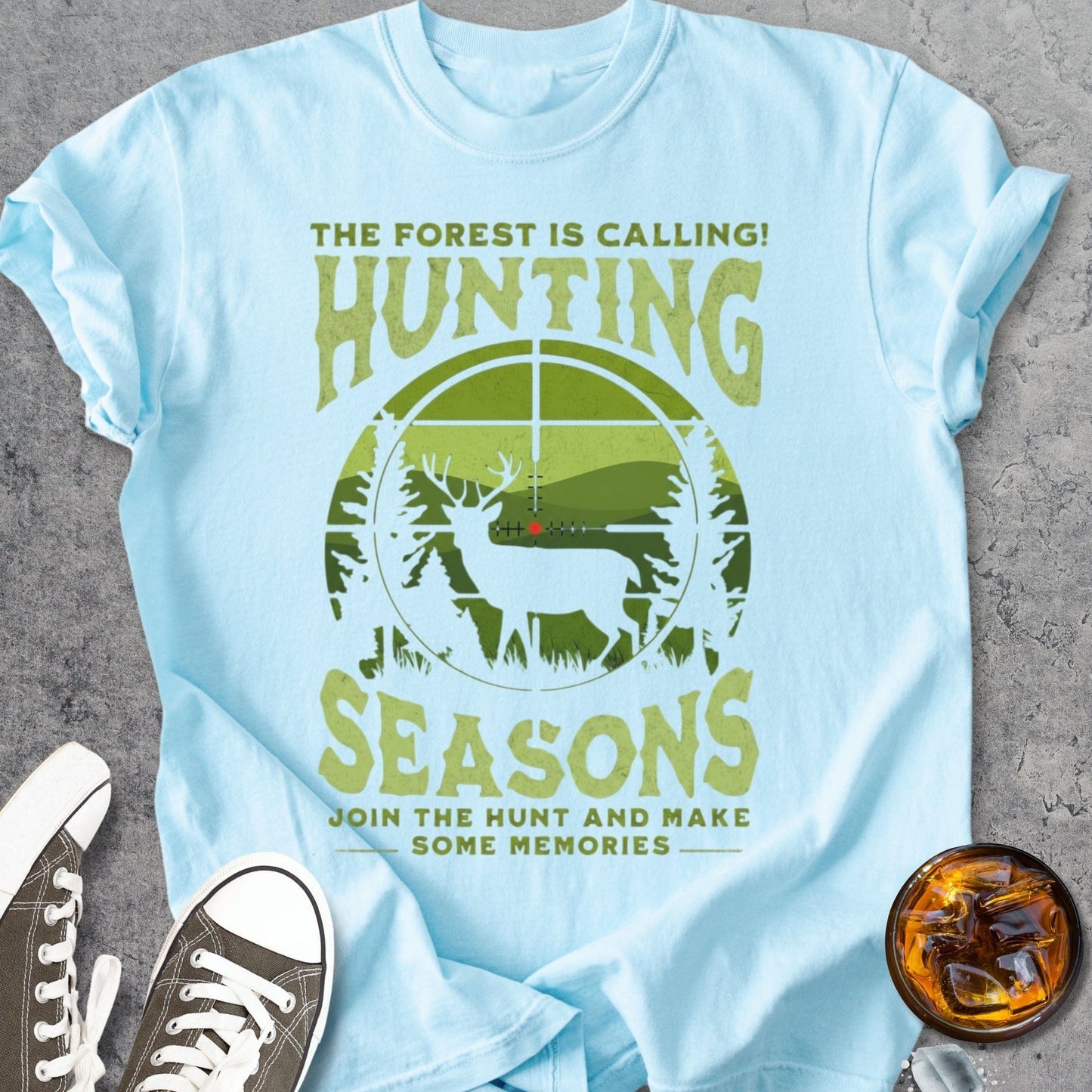 Forest Is Calling Hunting - Vintage Heavyweight Tee