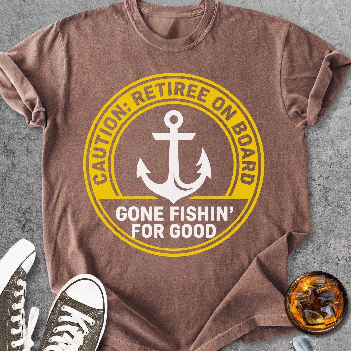 Retiree On Board - Vintage Heavyweight Tee