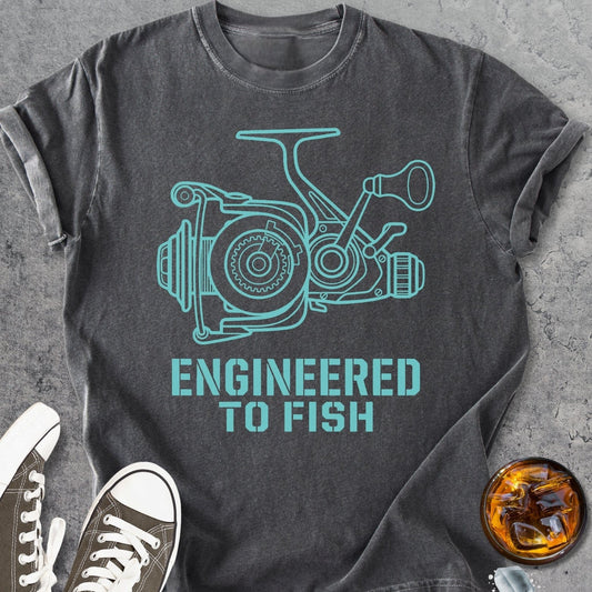 Engineered To Fish - Vintage Heavyweight Tee