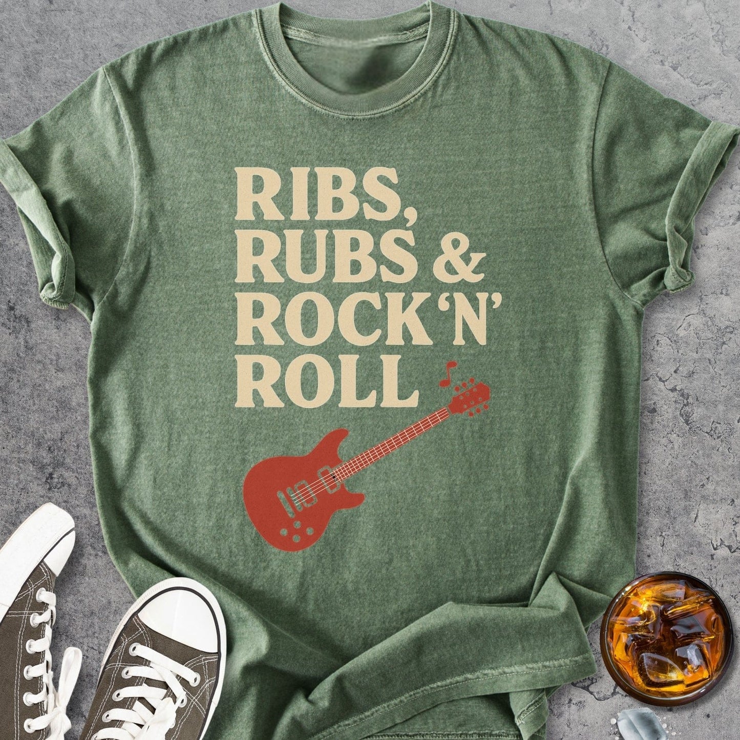 Ribs, Rubs & Rock 'n' Roll - Vintage Heavyweight Tee