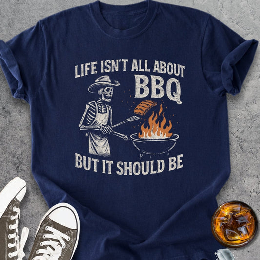 Skeleton Grillmaster - Vintage Heavyweight Tee
