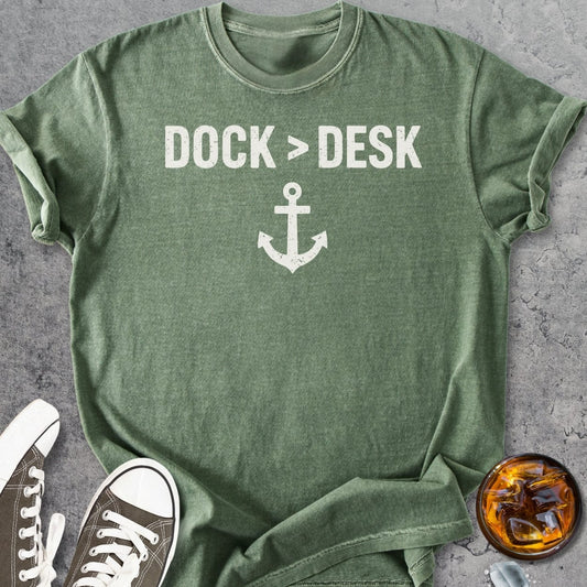 Dock Over Desk - Vintage Heavyweight Tee