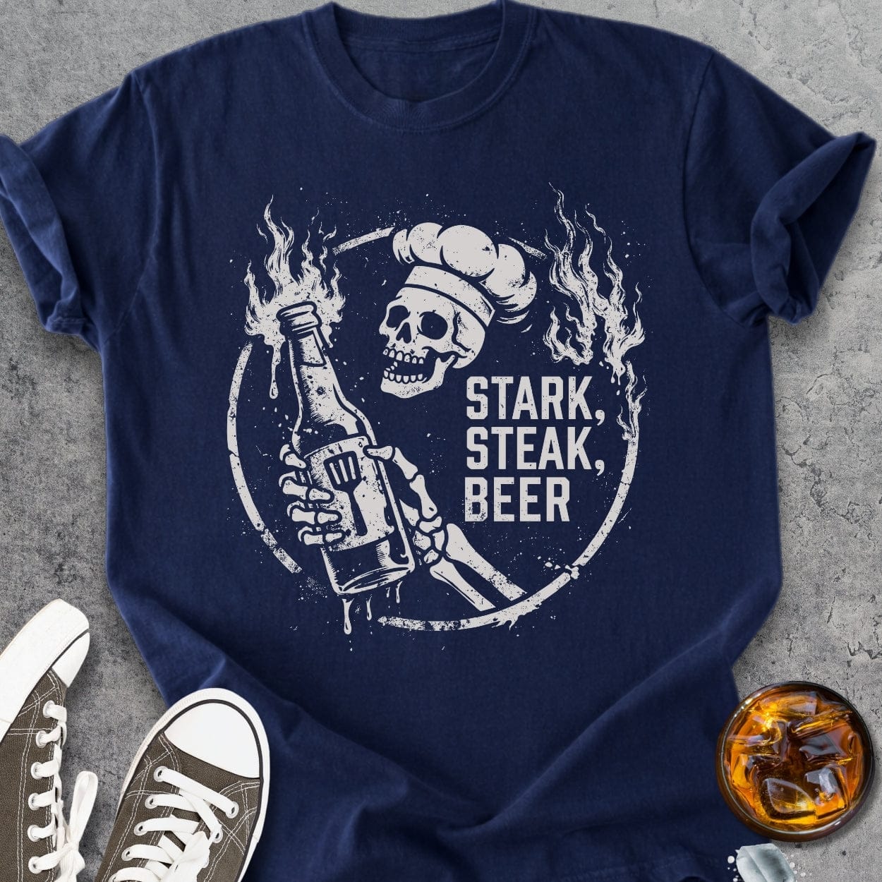 Stark, Steak, Beer - Vintage Heavyweight Tee