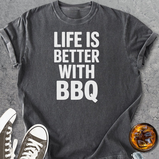 Life Is Better With BBQ - Vintage Heavyweight Tee