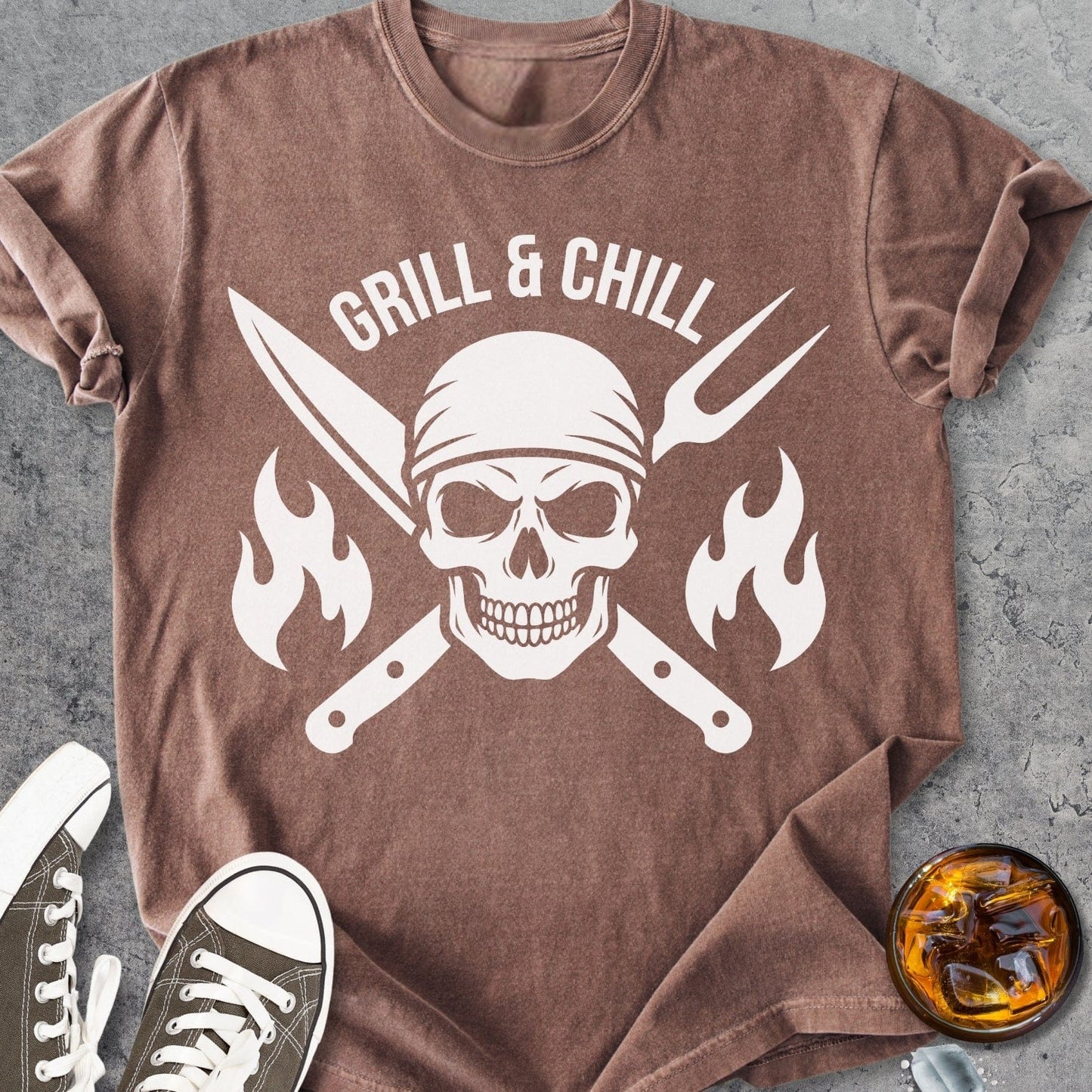 Grill And Chill - Vintage Heavyweight Tee