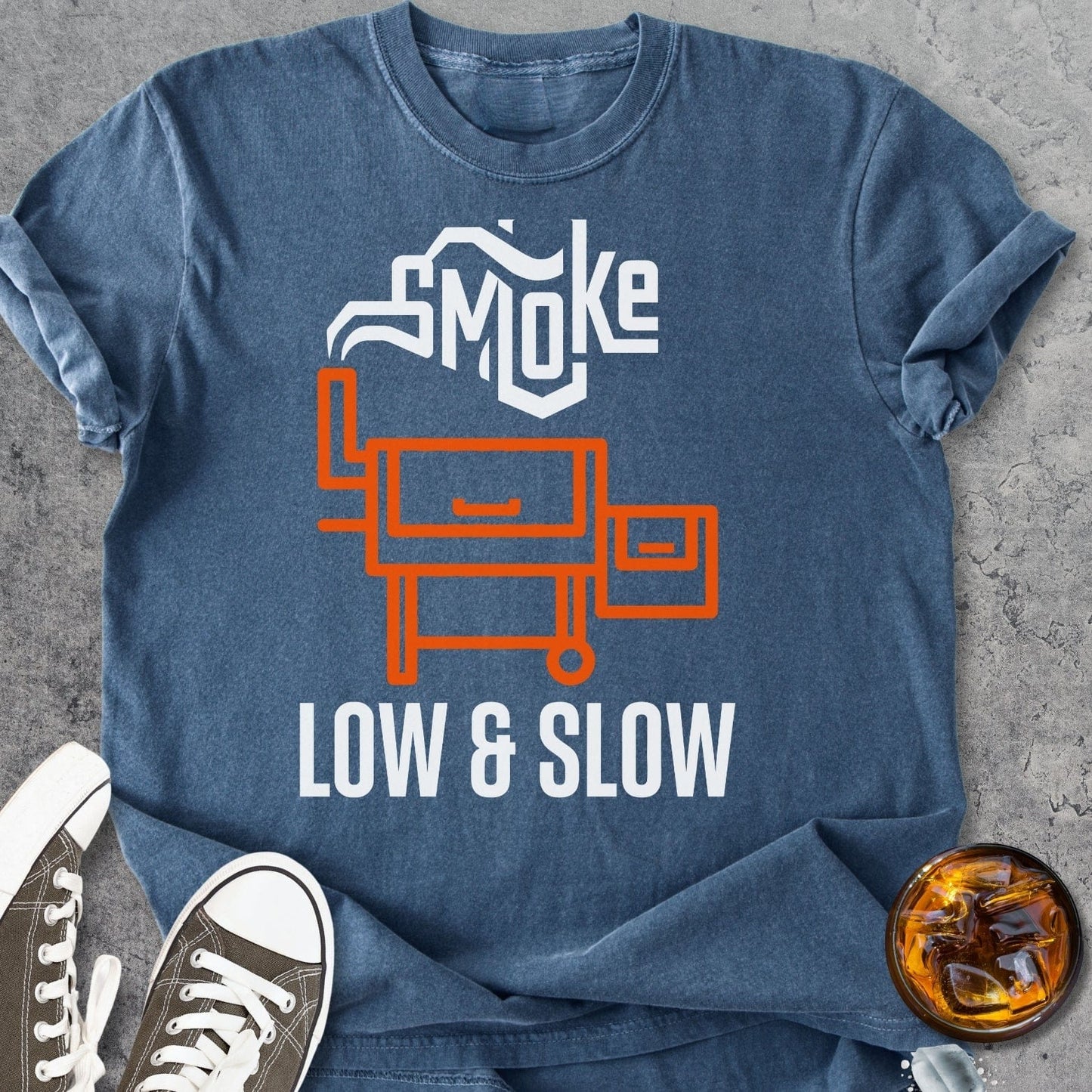 Smoke Low And Slow - Vintage Heavyweight Tee