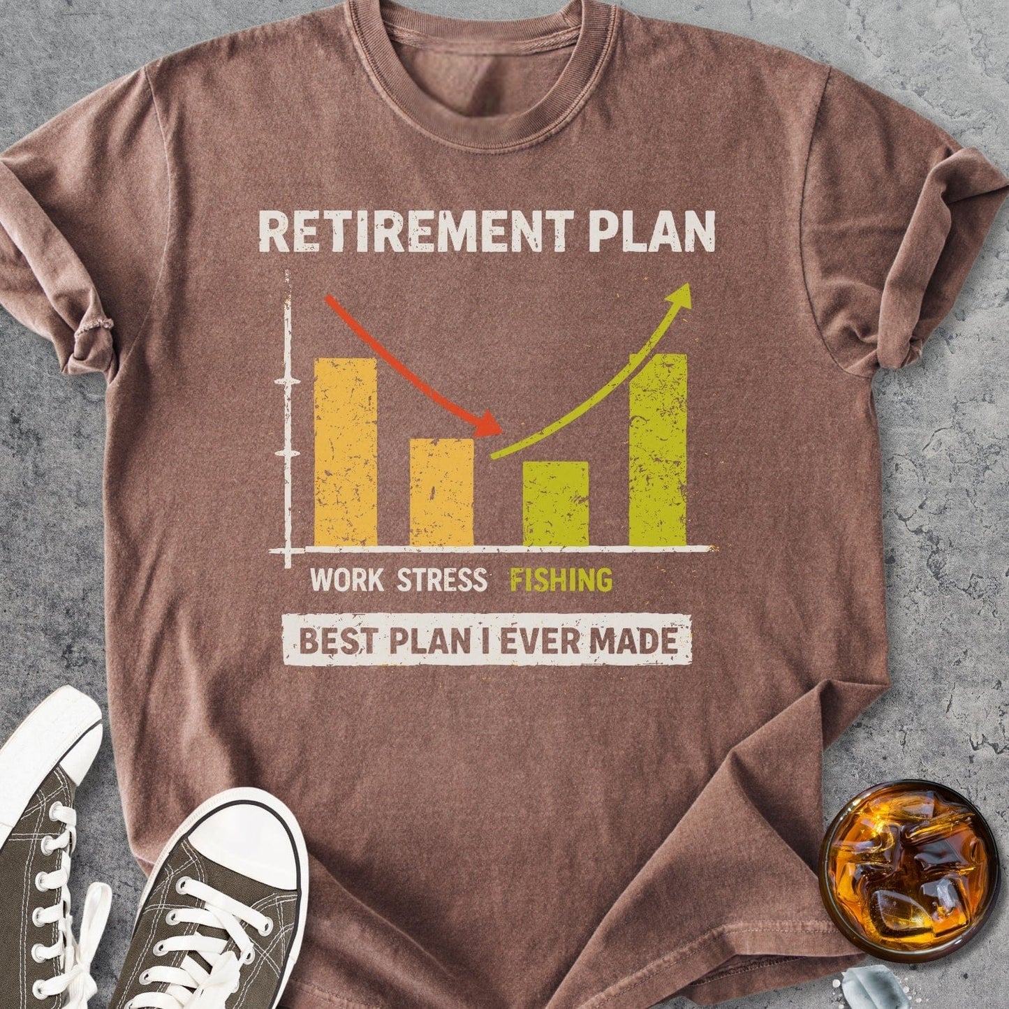 Retirement Plan Fishing - Vintage Heavyweight Tee