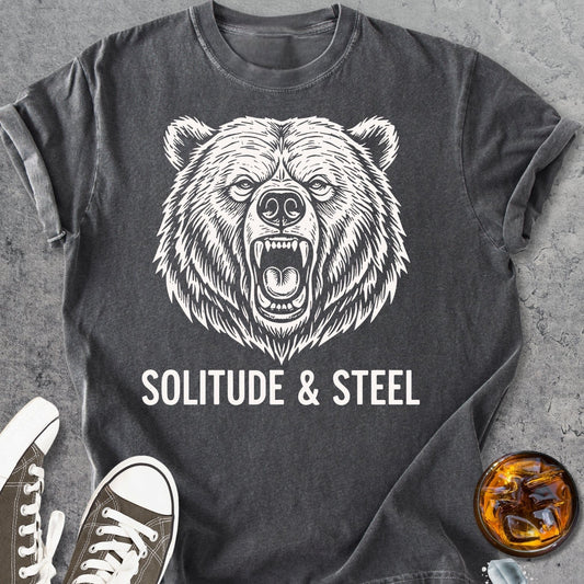 Solitude And Steel - Vintage Heavyweight Tee