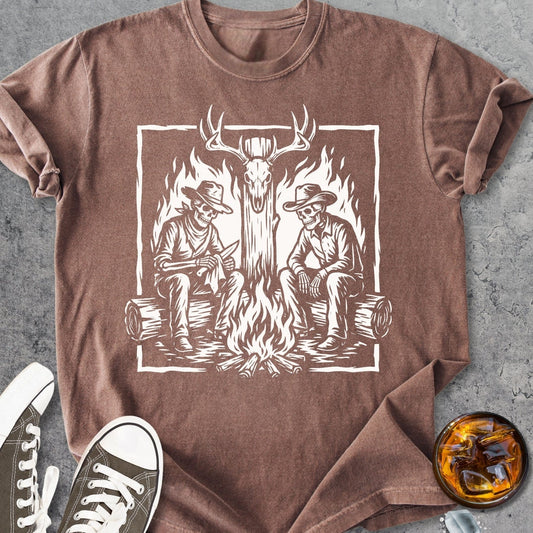 Hunting Buddies Skeleton - Vintage Heavyweight Tee