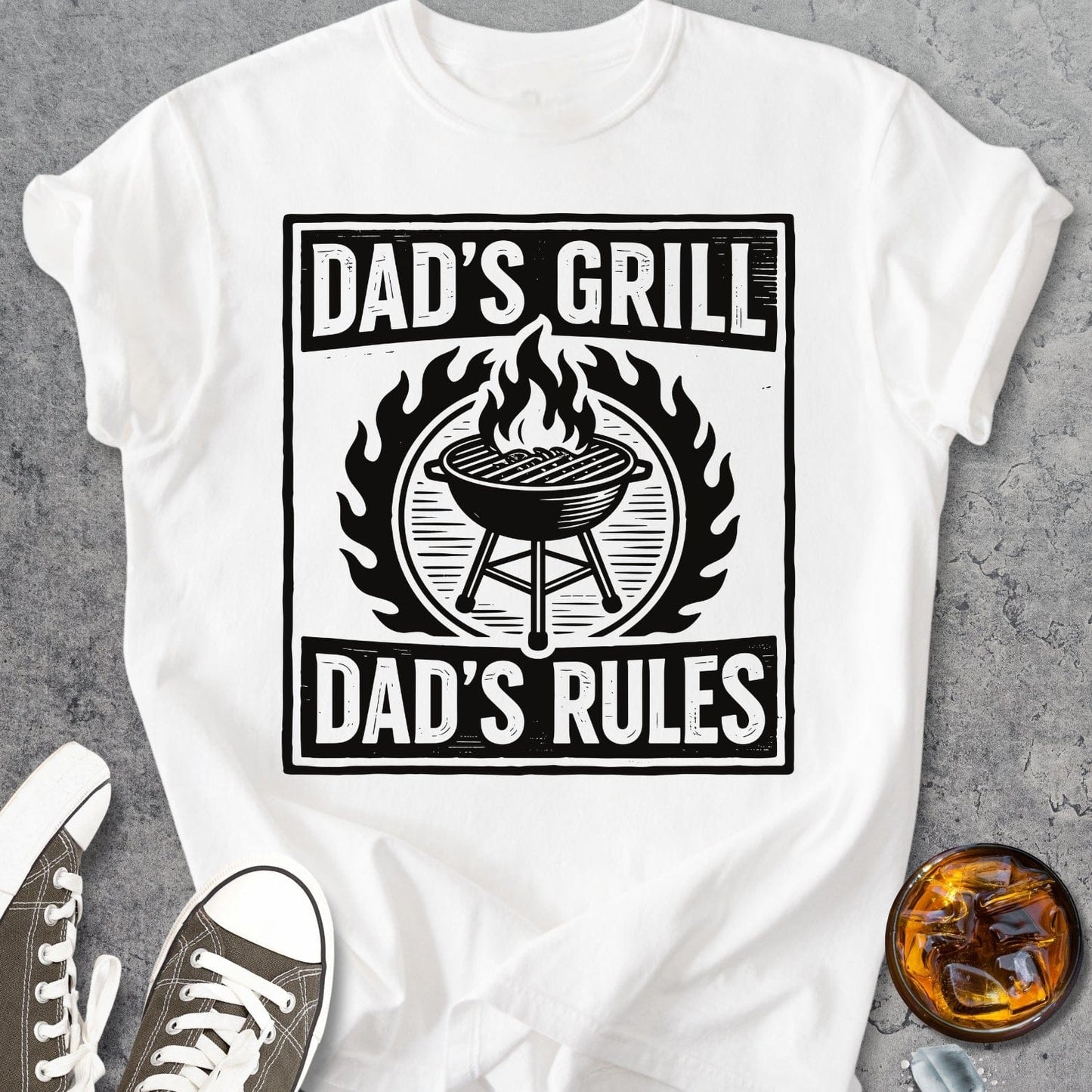 Dad's Grill - Dad's Rules - Vintage Heavyweight Tee