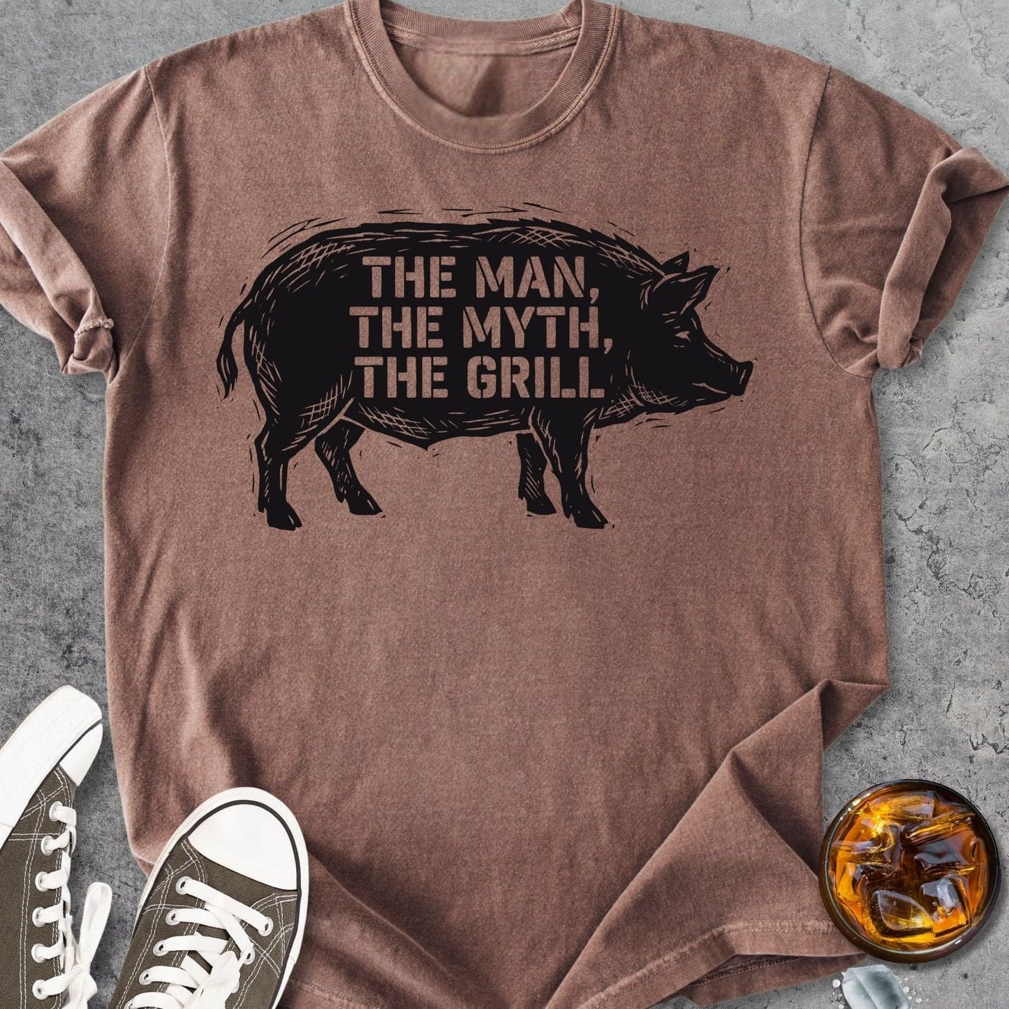 The Man, The Myth, The Grill - Vintage Heavyweight Tee